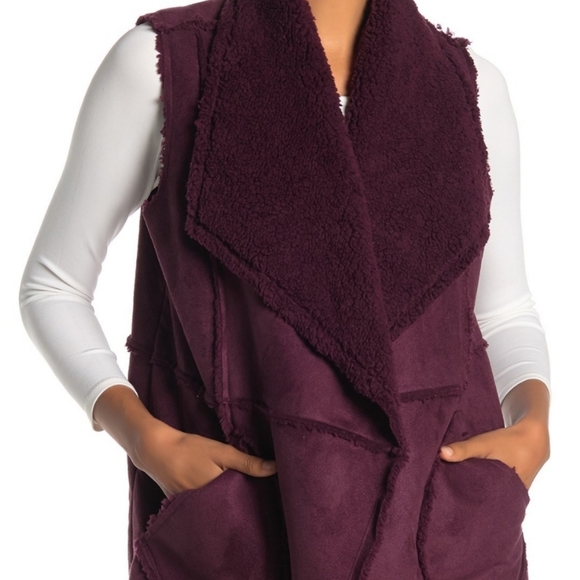 Caslon Jackets & Blazers - Size XL | Caslon Faux Shearling Vest Reversable